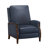 Liauro 32.3" Wide Genuine Leather Manual Push Back Recliner with Solid Wood Handrail-1636698621