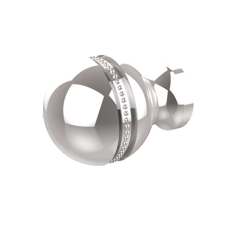 Gober 1" Diameter Round Knob, Polished Chrome
