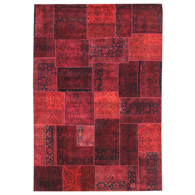 Tapis unique rouge de 8 pi 1 po x 11 pi 5 po