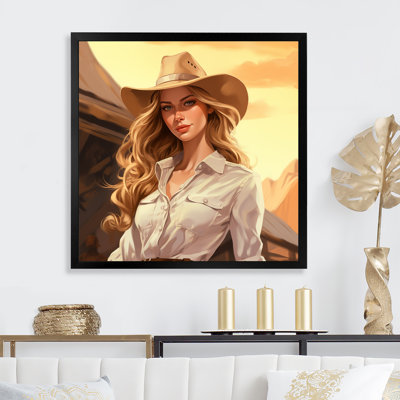«Cowgirl Wild West Chic Spirit I - Cowgirls», art mural