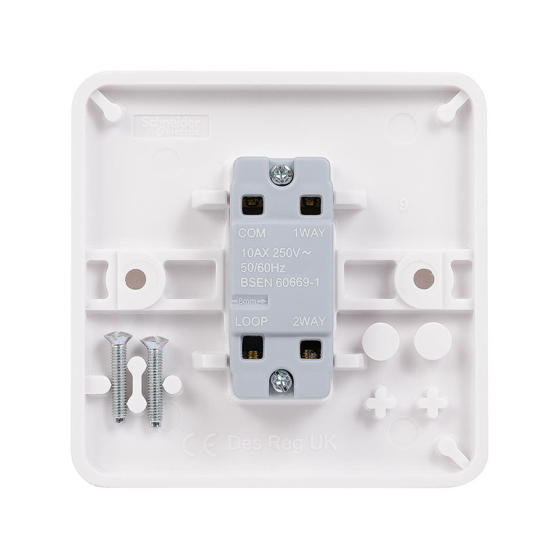 Lisse Moulded Wall Mounted Light Switch