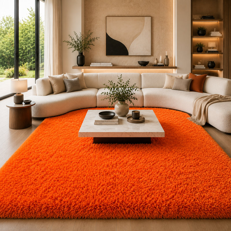Large Shag Rugs for Bedroom Living Room Decor, Tie Dyed Soft Fluffy Furry Area Rug for Indoor Floor, Aesthetic Carpet for Home Decor