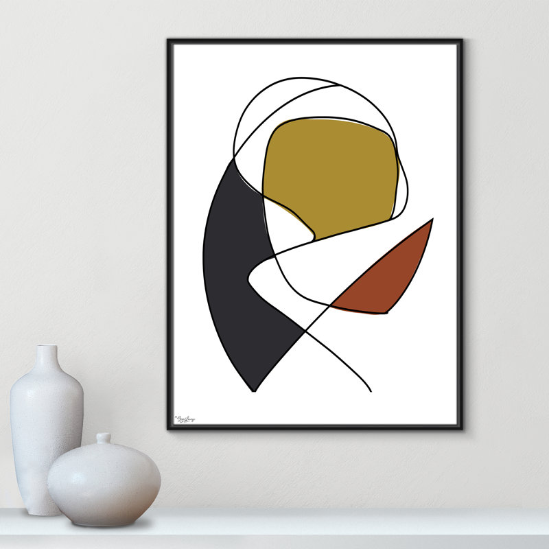 Paige Tribeca 3 - reproduction encadrée sur toile, Noir, H 41,5 po x l 31,5 po x P 2 po