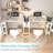 40 Inch White L Shaped Computer Desk: With Power Outlet Shelves, Reversible Corner Desk For Small Space Home Office