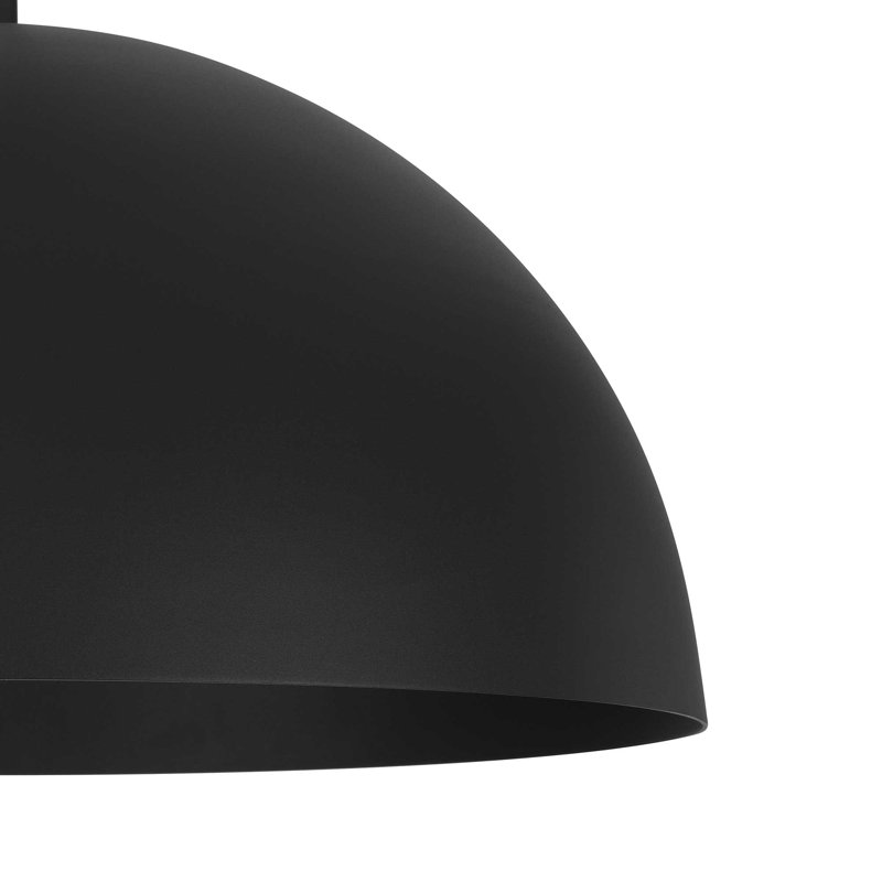 Luminaire suspendu demi-rond à DEL pour une utilisation intérieure / extérieure, sélectionnable 5-CCT, à intensité variable, homologué pour l'humidité