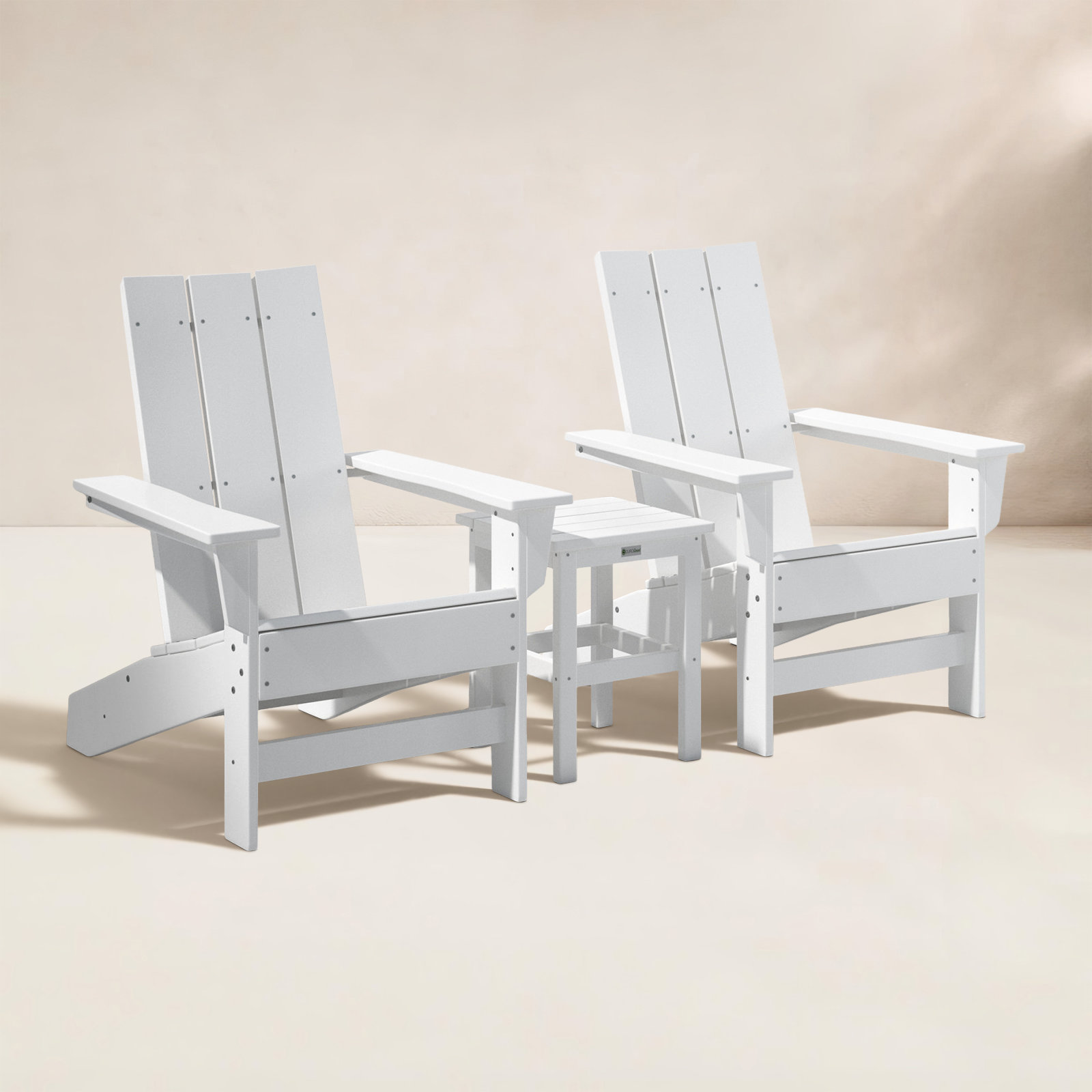 Ratcliff 2-Person Patio Seating Group, White