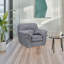 Ensemble de canapé et causeuse en tissu Beedle, gris-122099403