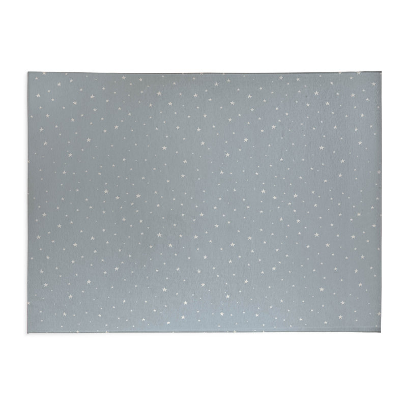 Tapis de cuisine antidérapant Vast Sky, Rectangle 4pi x 6 pi, Bleu ardoise