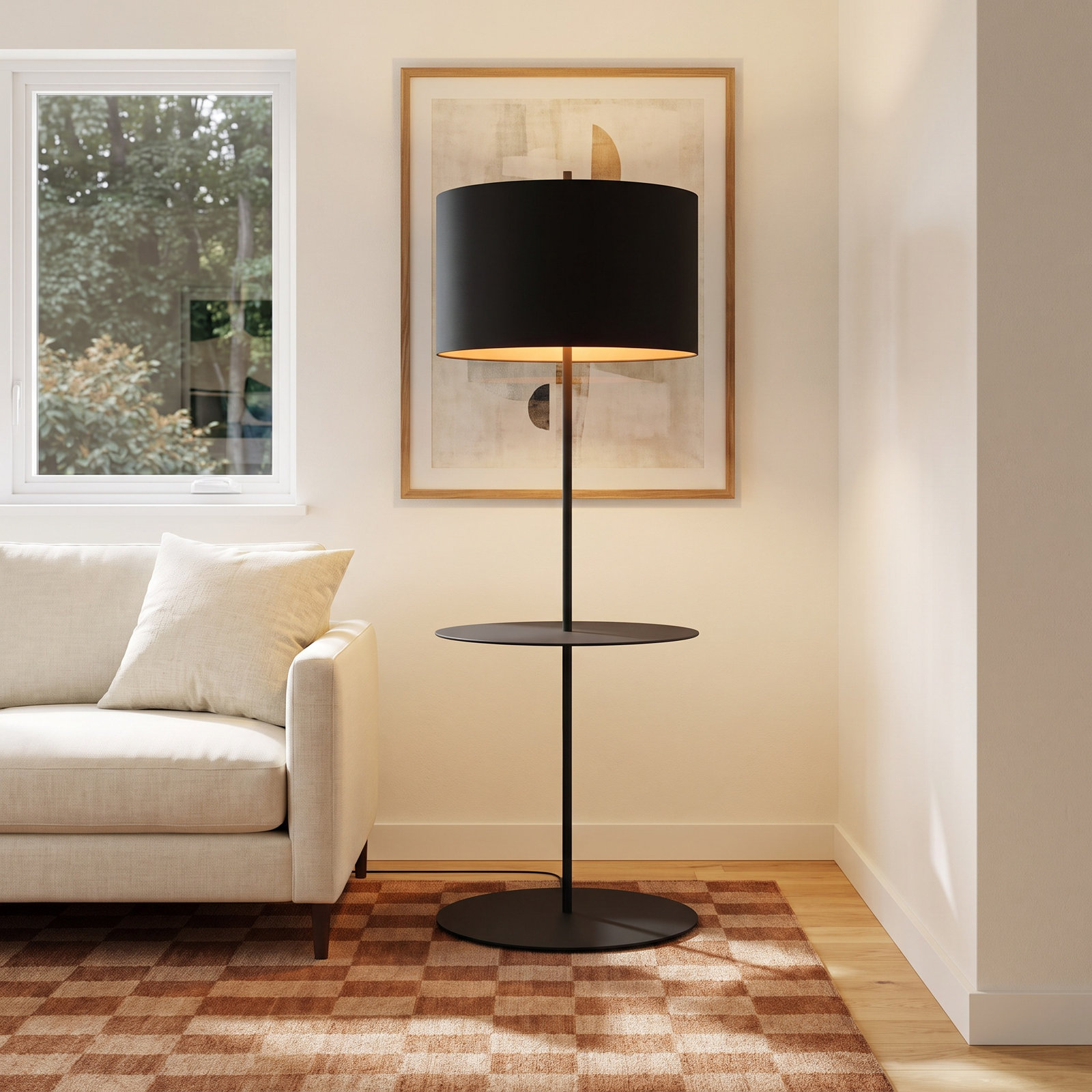 Note 56 " Floor Lamp, Black