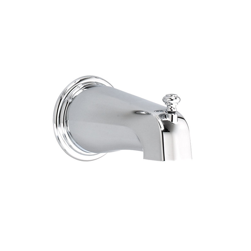 Deluxe Wall Tub Spout with Diverter, Polished Chrome