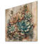 Cactus vert rouge Naydia II, impression sur bois-31269694