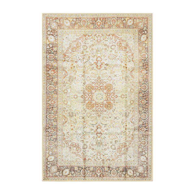 Tapis oriental beige, Rectangle 5 pi x 7 pi