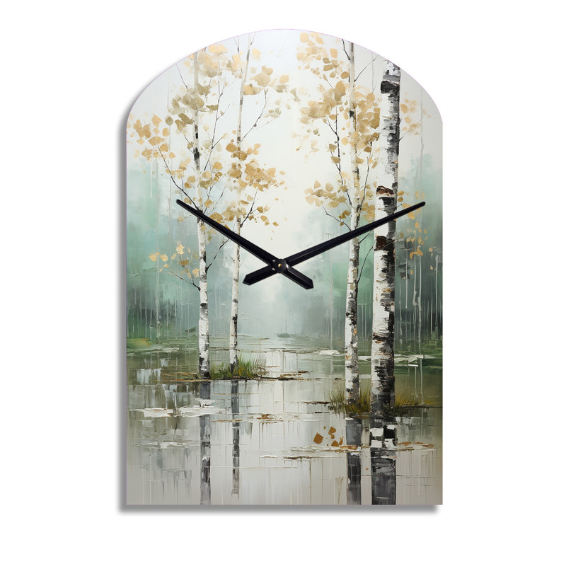 Horloge murale Birch Woods Ethereal Elegance IV - Birch, Grand