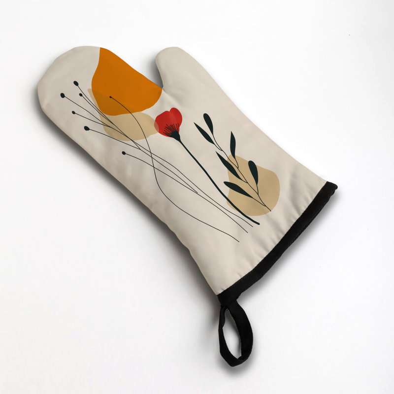Soft Botanic Oven Mitt Cotton Twill