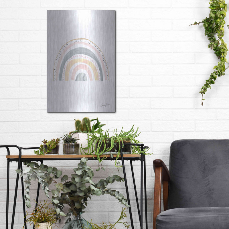 Art mural Boho, arc-en-ciel par Courtney Prahl, H 16 po x l 12 po