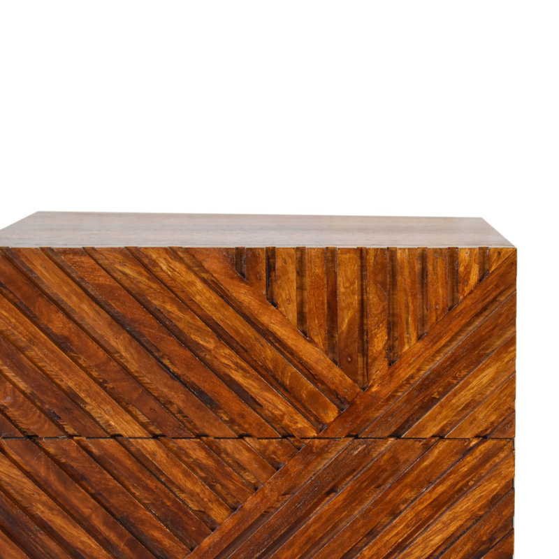 Tweedbrook 45cm W Solid Wood Bedside Table