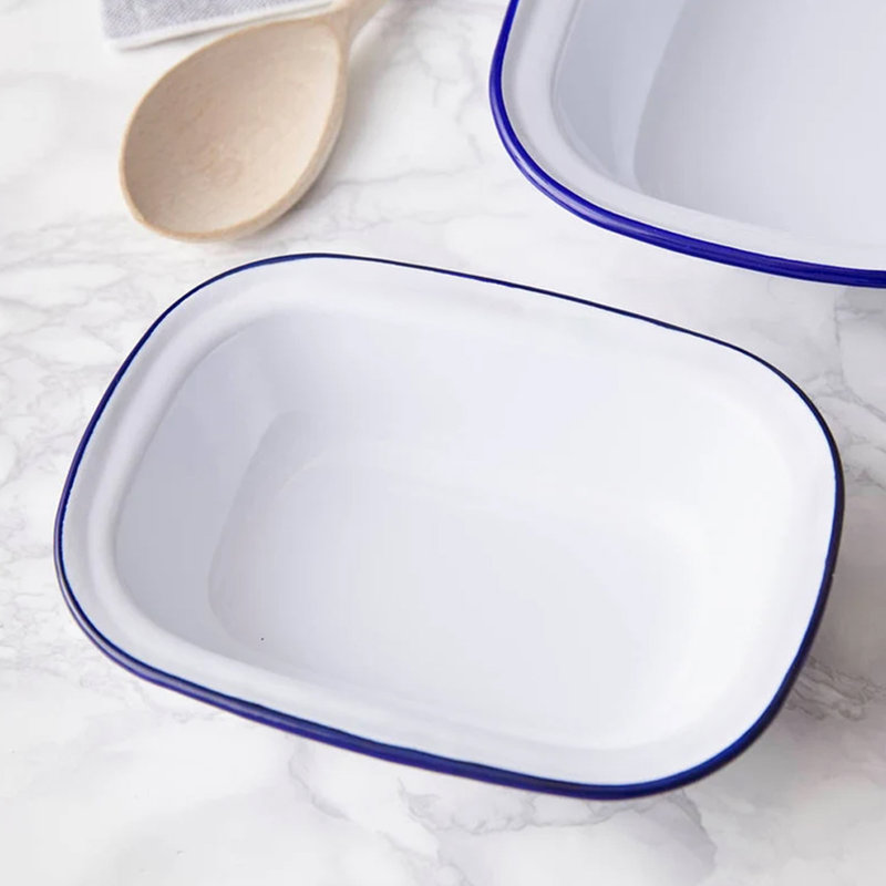 Besto Rectangle Steel Baker Bakeware, 30cm L x 22.5cm W x 7cm D