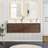 Cristo 72'' Wall Mounted Double Bathroom Vanity with Quartz Top-531152423