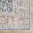 Washable Non-Slip Traditional Rug - Ocean Blue / Brick Area Rug-1363345626