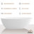 Egg Harbor 70.9" x 35.4" Freestanding Soaking Solid Surface Bathtub