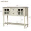 Buffet Barkell, table de buffet, armoire de salle à manger, crédence de bureau avec tablette inférieure et 2 tiroirs-2019460392
