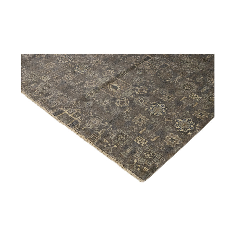 Hand Woven Silk and Wool Oriental Area Rug