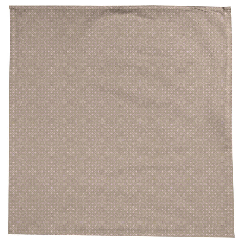 Nappe carrée en coton à motif géométrique 100% avicia, Brun / rose