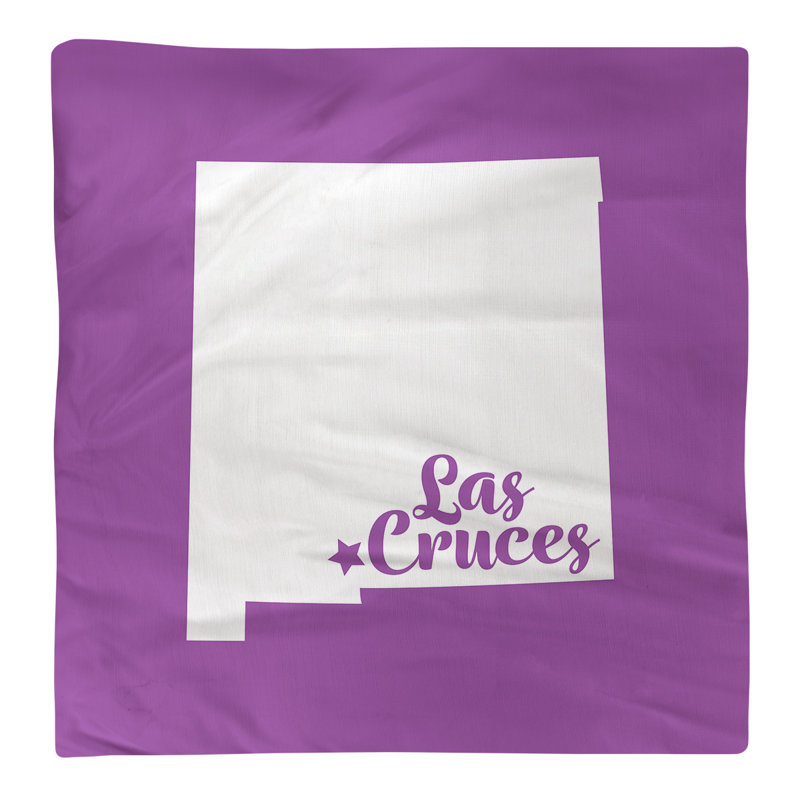 Serviette de new mexico las cruces, Violet, l 10 po x P 10 po, Polyester