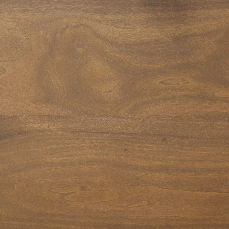 Trey Desk System With Wide Filing Cabinet, Auburn Poplar