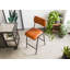 Iron Label Upholstered Bar Stool