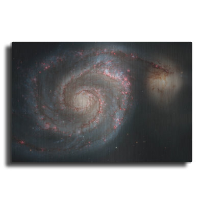  Art mural en métal «Whirlpool Galaxy 2» par la NASA