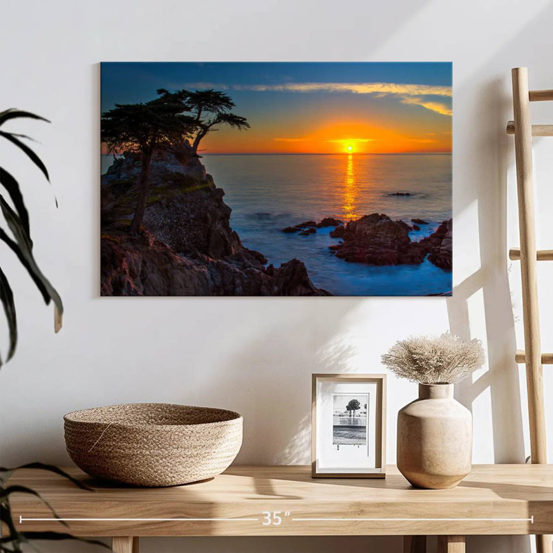 Gillard Golden Sun au-dessus de galets Gillard, H 16 po x l 24 po