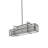 Nelson 6 - Light Matte Clear Unique/Statement Pendant