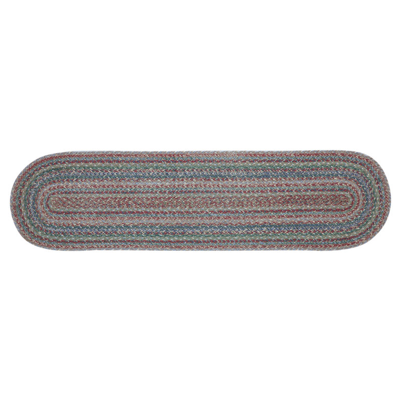 Tapis de couloir Milja, L 48 po x l 12 po, Vert
