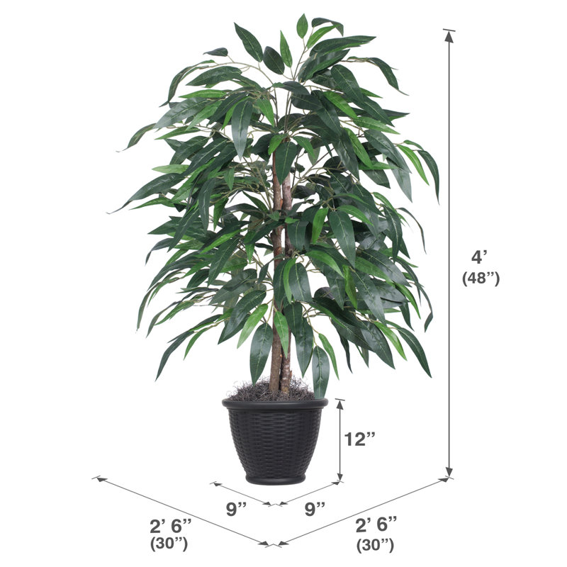 Artificial Mango Bush, Gray
