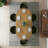 7 Piece Oval Dining Table Set With Reversible Pedestal Base & Upholstered Barrel Chairs-136197469