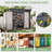 7 ft. 6 in. W x 3 ft. 8 in. D Metal Lean-To Storage Shed