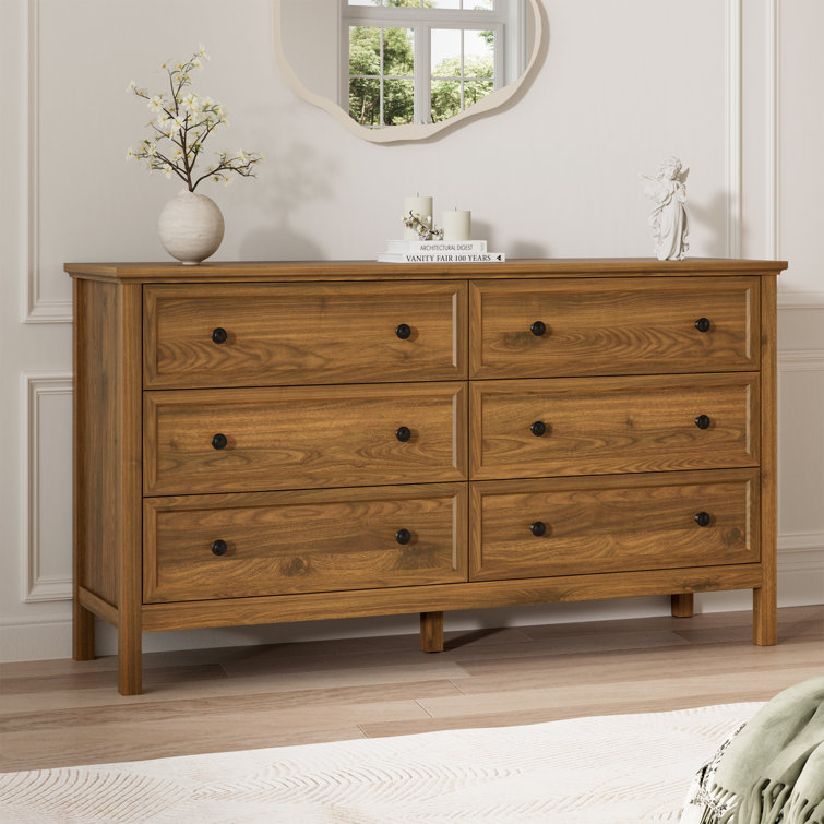 Commode 6 tiroirs 55,1 po