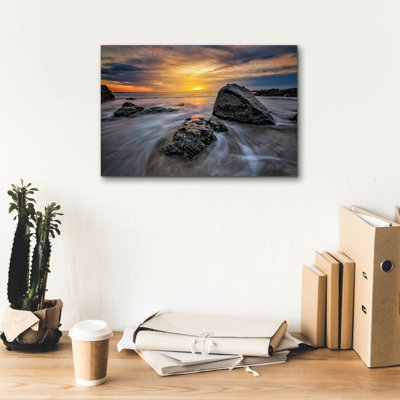 Epic Graffiti 'Spring Sunrise In Ogunquit' by Rick Berk Canvas Wall Art