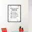 «Before You Speak Think», reproduction d'art textuel sur toile encadrée-29513653
