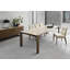 Table extensible avec plateau rectangulaire et pieds en bois Omnie-64861118-64861119