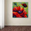 Art mural sur toile tendue - "Poppy I" de Marion Rose pour décor de salon, de chambre à coucher ou de bureau - 35 x 35-22073083