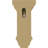 3 1/2"W x 3 3/4"D x 6"H Mini Jefferson Wood Corbel, Alder (4-Pack)-73318638-73559411