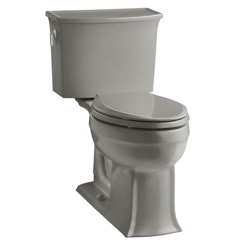 Archer 1.28 GPF Water Efficient Elongated Two-Piece toilet (Seat Not Included), Cashmere