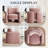 Double-layer Upholstered Armchair Barrel Accent Chair-59484712