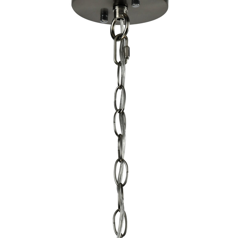 Darian 6 - Light Dimmable Globe Chandelier, Chrome