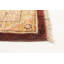Tapis décoratif en laine de style Bourgogne/crème de conception unique noué à la main New Age 5 pi 6 po x 7 pi 4 po