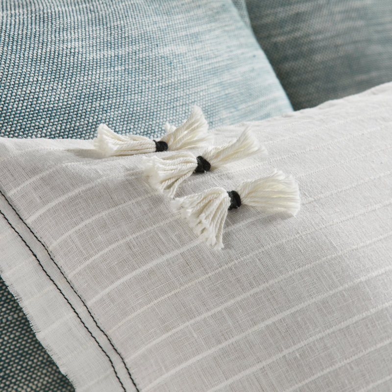 Bertin Tassels Linen Throw Pillow