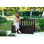 Keter Solana 70 gallons en résine durable pour l'extérieur, rangement et rangement, idéal pour les meubles et fournitures de jardin-57930073