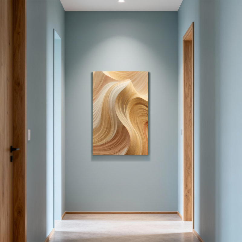 Abstract Abstract Waves In Warm Earth Tones